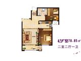 未来城_2室2厅1卫 建面78平米