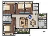 兰亭盛荟_4室2厅2卫 建面124平米