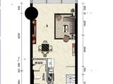 广州国际港航中心（一期）_2室0厅1卫 建面60平米