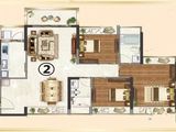 钜隆雅居蓝湾_3室2厅2卫 建面97平米
