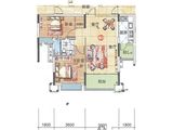 蓝天金地_2室2厅1卫 建面90平米