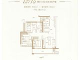 融创月湾首府_3室2厅1卫 建面86平米