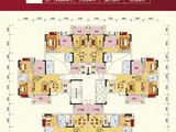 雅逸尚都_一期13幢洋房户型分布图 建面0平米