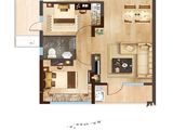 鲁能美丽汇_2室2厅1卫 建面83平米
