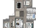瑞虹新城天悦郡庭_3室2厅2卫 建面180平米