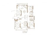昌建翡翠苑_4室2厅2卫 建面137平米