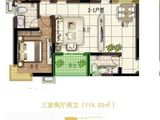 观园壹号_3室2厅2卫 建面114平米