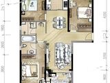当代宏府MOMΛ_3室2厅2卫 建面115平米