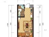 中远青鸟_1室1厅1卫 建面44平米