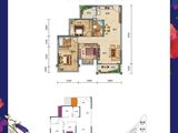 吉维尼鲜花小镇_3室2厅2卫 建面93平米