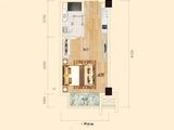 彰泰城_1室1厅1卫 建面34平米