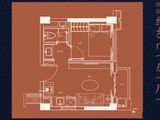 融创清溪壹号_1室1厅1卫 建面40平米