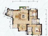 万科红树东岸_3室2厅2卫 建面120平米