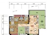 嘉达南国丽城_3室2厅2卫 建面127平米