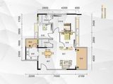 东丽新城_3室2厅2卫 建面95平米