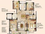 红豆天一华府_4室2厅2卫 建面125平米