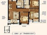 中海寰宇天下_3室2厅1卫 建面89平米