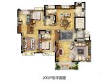 华新城璟园_3室2厅3卫 建面200平米