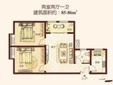 七里香堤_2室2厅1卫 建面85平米