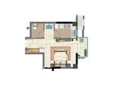 建业LAVIE半英里_1室0厅1卫 建面38平米