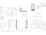 正弘新城_3室2厅1卫 建面110平米