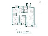 郑州孔雀城公园海_3室2厅1卫 建面89平米
