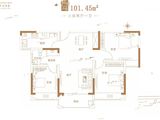 中茂悦庭_3室2厅1卫 建面101平米