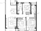 建海当代公园阅MOMΛ_3室2厅2卫 建面115平米