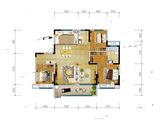 绿地新里城_3室2厅2卫 建面130平米
