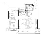 旭辉翡翠江来_3室2厅1卫 建面95平米