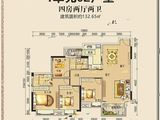 莲花四季大厦_4室2厅2卫 建面132平米