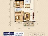 盈佳华府_2室2厅1卫 建面89平米
