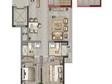 湖畔樾山_3室2厅2卫 建面105平米