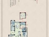 绿地新里铭庐公馆_3室2厅2卫 建面128平米