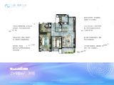 万科翡翠之光_3室2厅1卫 建面98平米