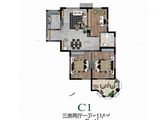 美林湖_3室2厅1卫 建面114平米