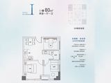 禹洲扬子嘉誉风华_2室1厅1卫 建面80平米