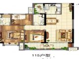 碧桂园凤凰台_3室2厅2卫 建面115平米