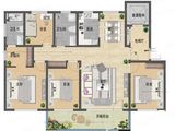 弗莱德建公元_4室2厅2卫 建面154平米