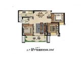 奥体金茂悦_3室2厅1卫 建面88平米