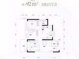 卓越弥敦道_3室2厅2卫 建面92平米