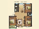 理想城C区_3室2厅2卫 建面136平米