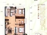 中信国安北海第一城3号地块_3室2厅1卫 建面101平米