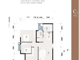 西城君悦华府_3室2厅1卫 建面92平米