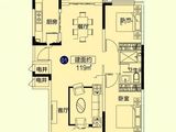恒大悦府_2室2厅1卫 建面119平米