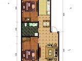 润禾香都城_2室2厅1卫 建面122平米