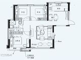 恒大国际温泉小镇_3室2厅1卫 建面108平米