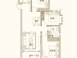 恒大翡翠华庭_3室2厅1卫 建面121平米