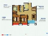 聚峰晴园_3室2厅1卫 建面100平米