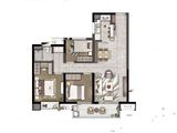 万科都萃雅苑_3室2厅1卫 建面101平米